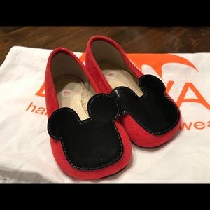 EFVVA Miss Mouse red suede leather shoes size 20